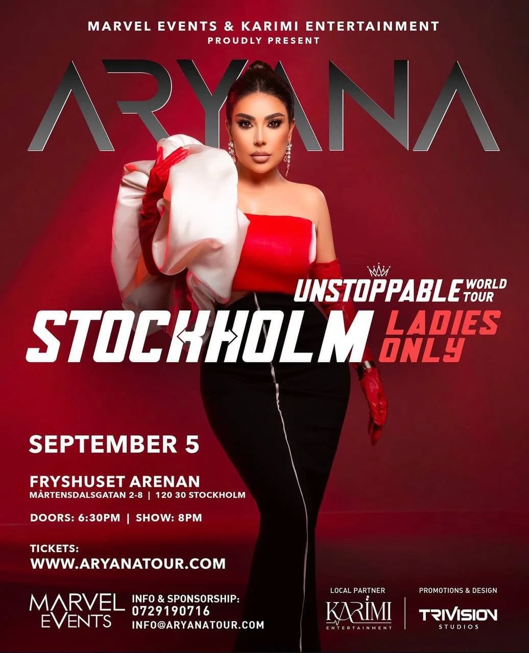 Aryana Sayeed Live in Stockholm 2026