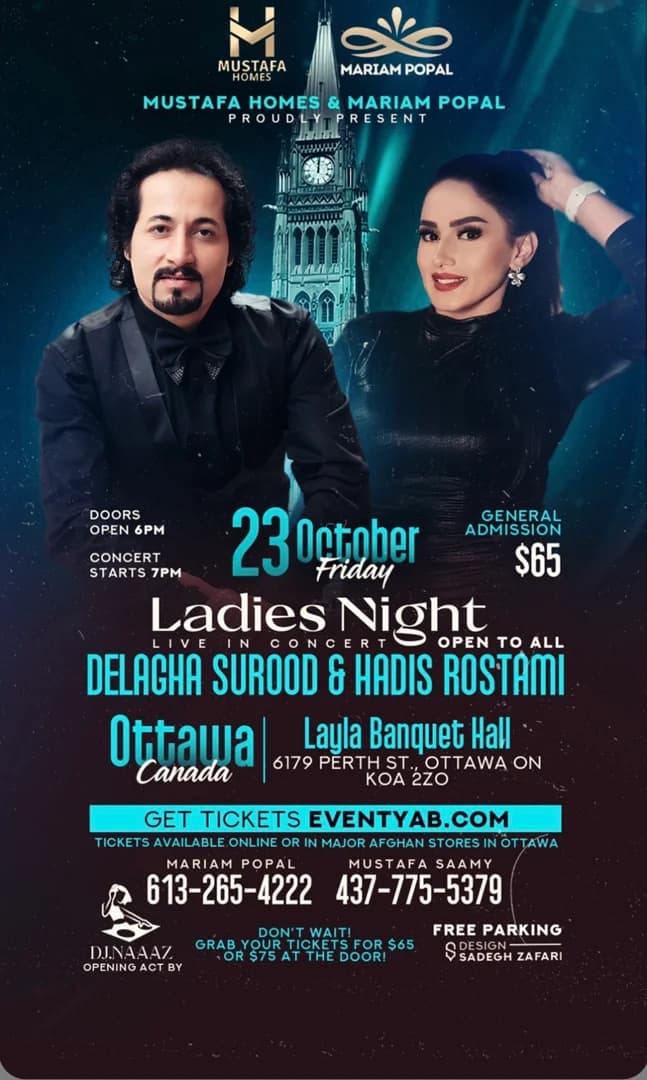 Delagha Surood & Hadis Rostami Live in Concert – Ladies Night