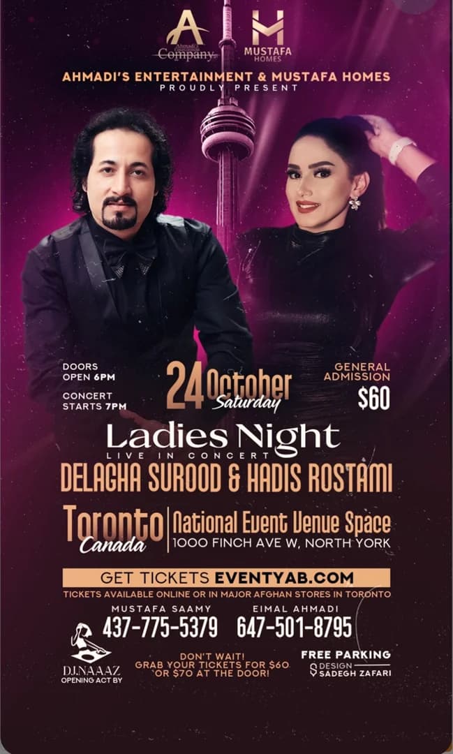 Delagha Surood & Hadis Rostami Live in Concert – Ladies Night